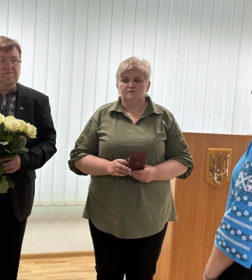 Дружині Героя з Вараша вручили посмертну нагороду чоловіка