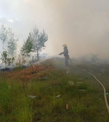 Підпал, дитячі пустощі, необережність: на Волині загасили сім пожеж 
