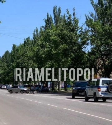 В Мелитополе орки устроили очередное ДТП на центральном проспекте 
