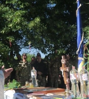 Воїни волинської бригади відзначили свято Трійці на фронті 