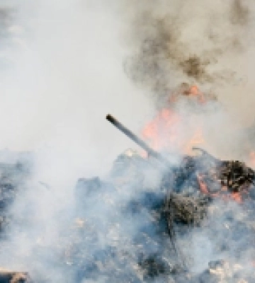 У Зарічненській громаді сталася пожежа на відкритій території