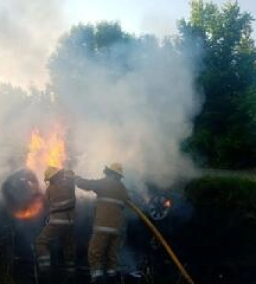 На Полтавщині поліція з’ясовує обставини загоряння автомобіля