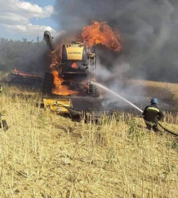 У Запорізькій області комбайн підірвався на міні