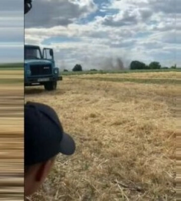 Оккупанты обстреляли жатв в поле на Днепропетровщине. ВИДЕО