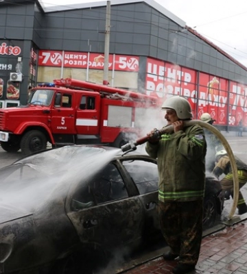ГСЧС ликвидировали пожар после обстрела в Харькове