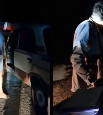 У Дніпрі водій «шаманив» під час затримання: відео