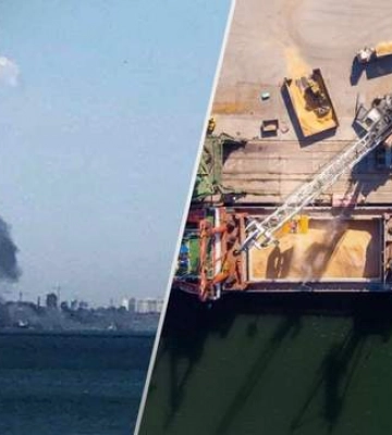 Украина готовится к запуску экспорта зерна, несмотря на российскую атаку по порту Одессы
