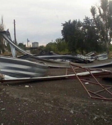 Старух показал последствия взрывов недалеко от Запорожья сегодня ночью