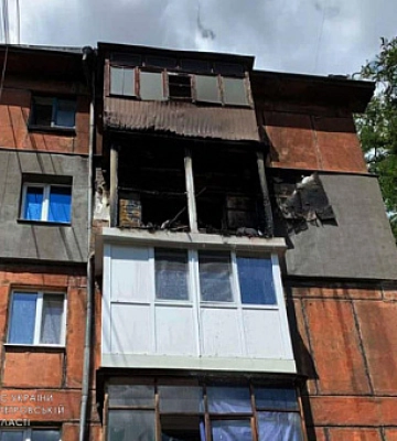 У Кривому Розі сталася пожежа на одному з балконів п’ятиповерхового будинку