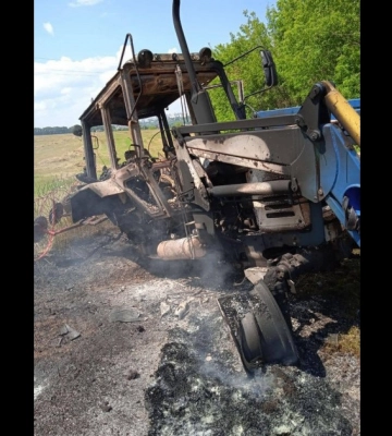 В Харьковской области на взрывчатке подорвался трактор, водитель погиб
