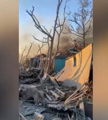 Ракетний обстріл Затоки: Зеленський показав наслідки ворожої атаки