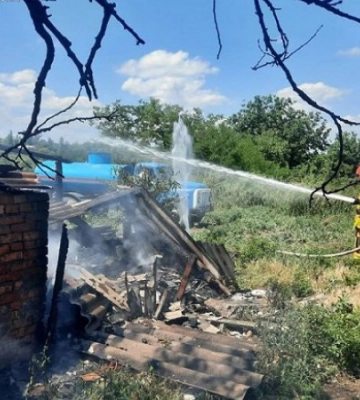 Через російські обстріли на Миколаївщині виникли три пожежі