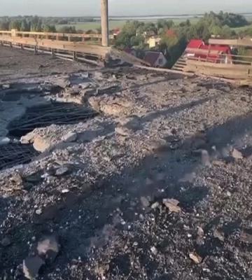 Як зараз виглядає Антонівський міст: з’явилося відео