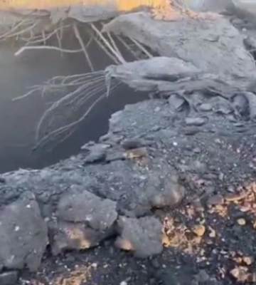 На Антонівському мості близько десяти пробоїн