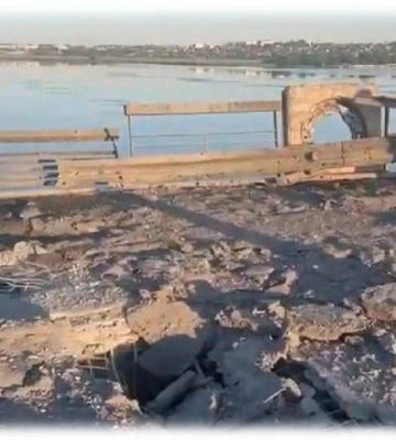 О степени повреждений Антоновского моста после обстрела рассказали в Херсонской ОВА