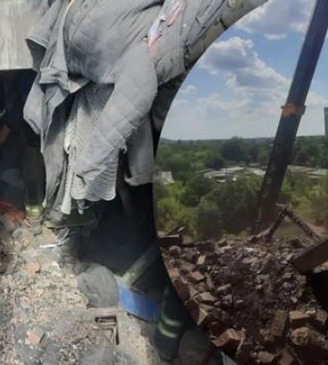 Розбір завалів будинку в Торецьку завершили: дістали тіла 2 людей