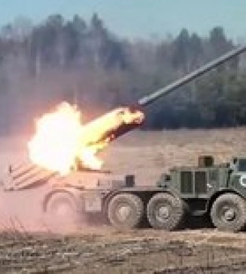 В Запорожье были слышны взрывы – это россияне стреляли из РСЗО на линии столкновения