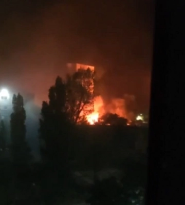 У Енергодарі ракети влучили у готель, де мешкали окупанти. Відео
