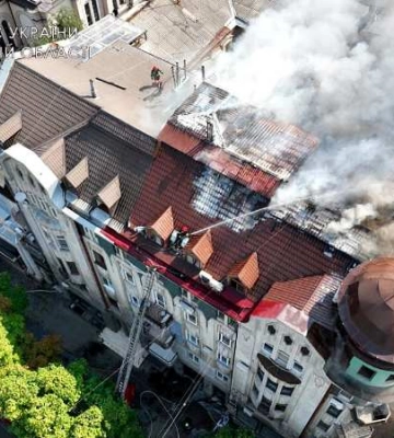 Масштабный пожар в центре Одессы ликвидировали