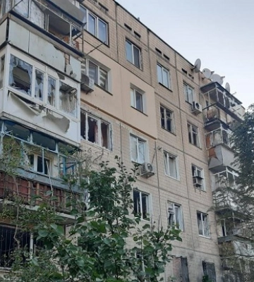 Враг снова обстрелял Никополь