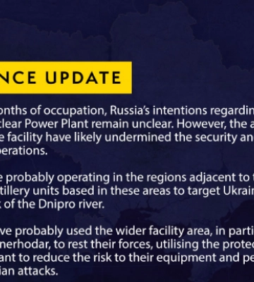 Дії окупантів поставили під загрозу нормальну роботу Запорізької АЕС, - британська розвідка