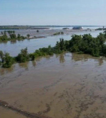 Рівень Каховського водосховища за ніч упав на 0,5 метра