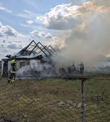 У Ремелі сталася пожежа в приватному господарстві