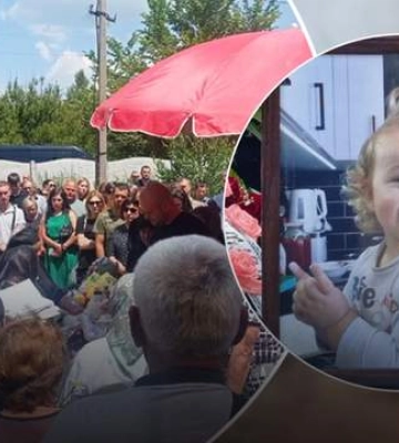 "Она любила этот мир": в Днепропетровской области попрощались с ребенком, убитым ракетой россиян