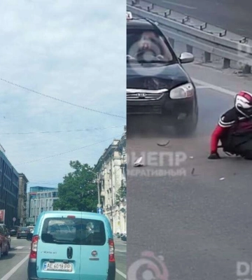 Збитий мотоцикліст та тягучка через Новий міст: що відбувалося вранці на дорогах Дніпра