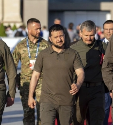 Зеленський прибув на Херсонщину (відео)