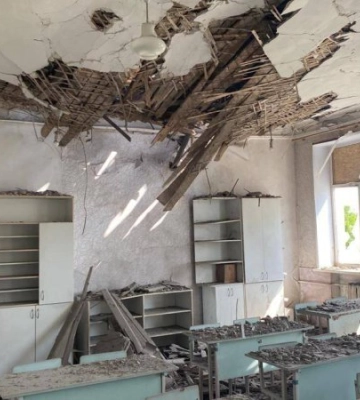 Росіяни пошкодили у Нікополі гімназію і дев'ять приватних будинків