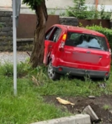 В Ужгороді п’яний водій пошкодив електроопору та врізався в дерево