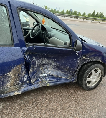 У селі Городище поблизу АЗС сталась ДТП