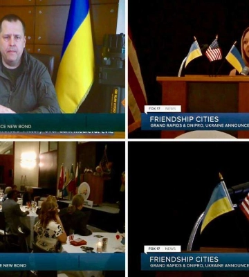 Дніпро та Гранд-Репідс (США) офіційно оголосили про дружбу між містами