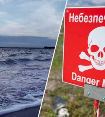 Частину мін і сміття після підриву Каховської ГЕС винесло до Чорного моря