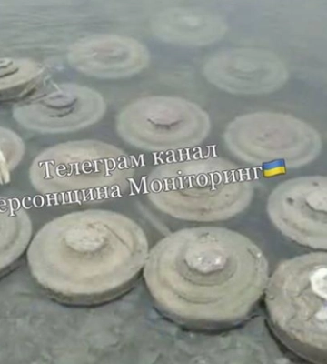 Из-за подрыва Каховской ГЭС по течению Днепра дрейфуют мины