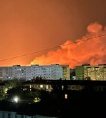 В Бердянске раздался взрыв, горит газопровод
