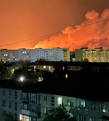 Сообщают о серии мощных взрывов в оккупированном Бердянске