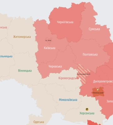 В Україні наростає повітряна тривога