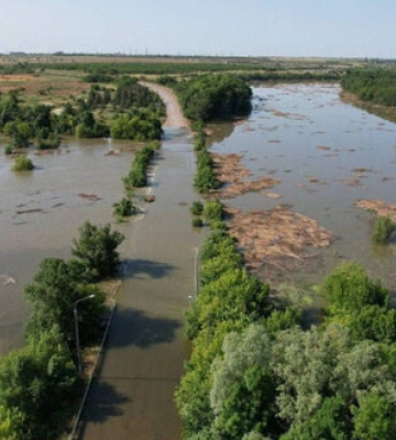 Вода на правобережжі Херсонщини за ніч упала на 20 сантиметрів
