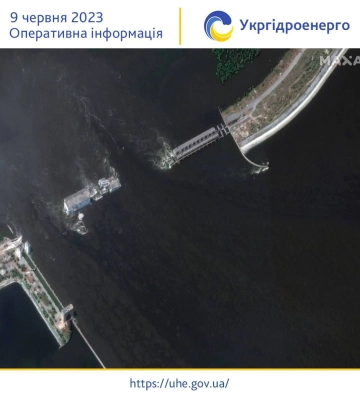 Рівень води у Каховському водосховищі за добу знизився на метр