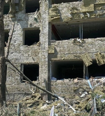 Внаслідок обстрілу лікарні в Гуляйполі загинули двоє людей (ФОТО)