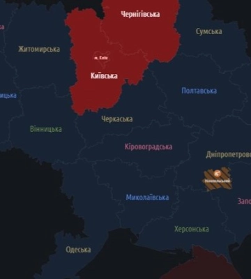 У Київській області ревуть сирени повітряної тривоги