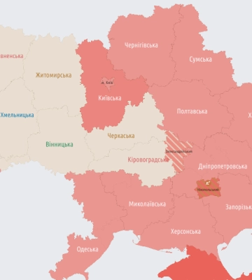У Київській області ревуть сирени повітряної тривоги