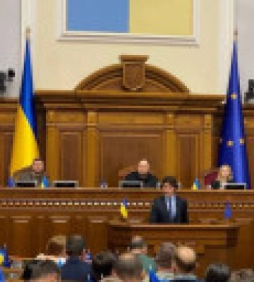 &quot;Ваша перемога буде в книгах історії&quot;: Трюдо виступив у Верховній Раді