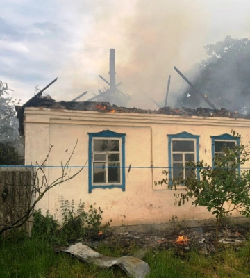 В Житомирській області чоловік спалив будинок своєї дружини