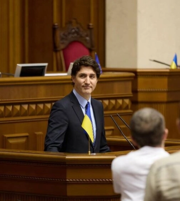 &quot;Ваша победа будет в книгах истории. Слава Украине!&quot; Трюдо выступил в Верховной Раде