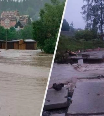 Вода затопила 100 будинків, пошкоджені 5 мостів: які наслідки злив на Львівщині