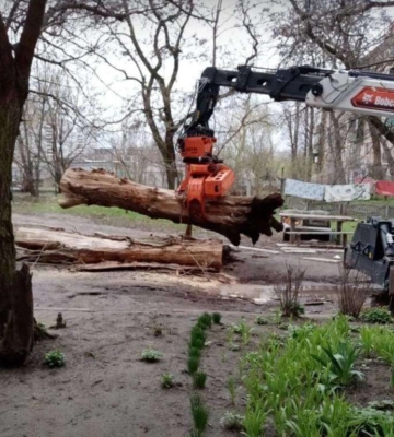 З вулиць Дніпра за заявками містян прибирають аварійні дерева та бур&amp;#039;яни: відео