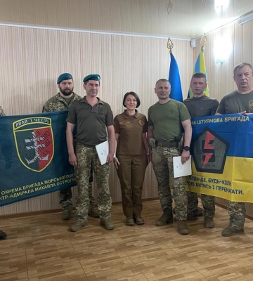 Одеські морпіхи звільнили село на Донеччині (відео)